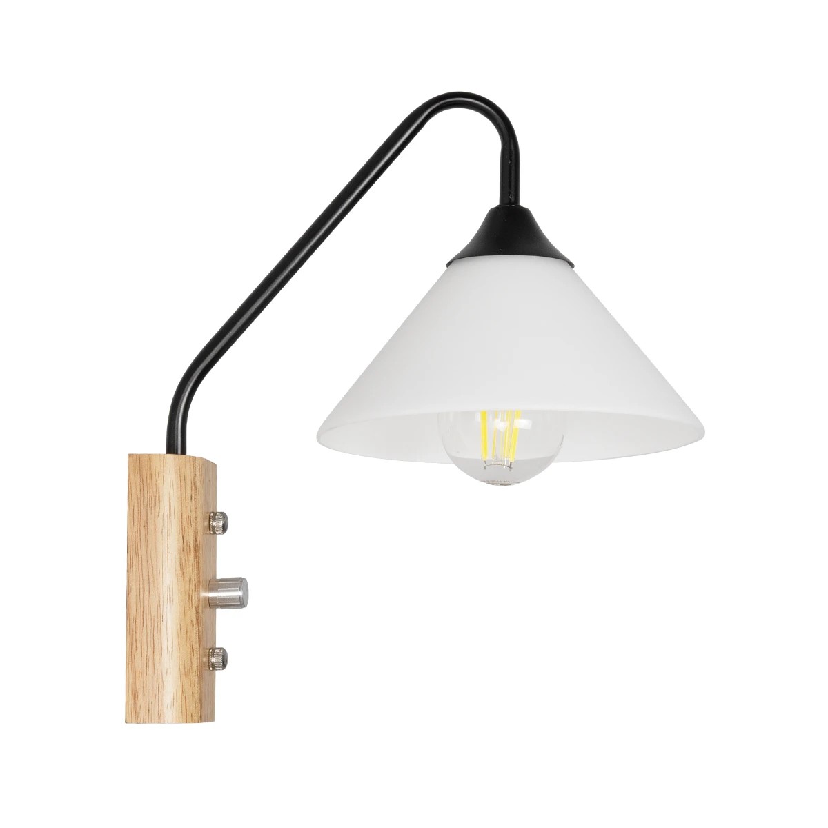LEDTM® ALESSIA 999-0177 Μοντέρνο Φωτιστικό Τοίχου - Απλίκα με Ντουί 1 x E27 AC 220-240V IP20 - Μπεζ & Μαύρο - Μ18 x Π26 x Υ29cm - Image 3