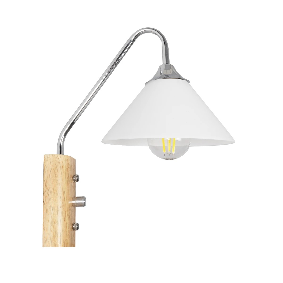LEDTM® ALESSIA 999-0179 Μοντέρνο Φωτιστικό Τοίχου - Απλίκα με Ντουί 1 x E27 AC 220-240V IP20 - Μπεζ & Ασημί - Μ18 x Π26 x Υ29cm - Image 3