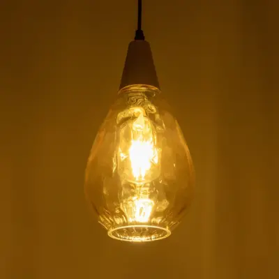 Alternative view of LEDTM® NOAH 999-0185 Μοντέρνο Κρεμαστό Φωτιστικό Οροφής με Ντουί 1 x E27 AC 220-240V IP20 - Μελί & Μπεζ - Μ16 x Π16 x Υ32cm