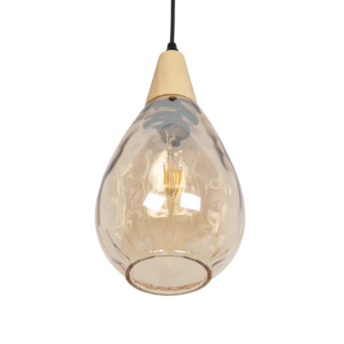 LEDTM® NOAH 999-0185 Μοντέρνο Κρεμαστό Φωτιστικό Οροφής με Ντουί 1 x E27 AC 220-240V IP20 - Μελί & Μπεζ - Μ16 x Π16 x Υ32cm - Image 5
