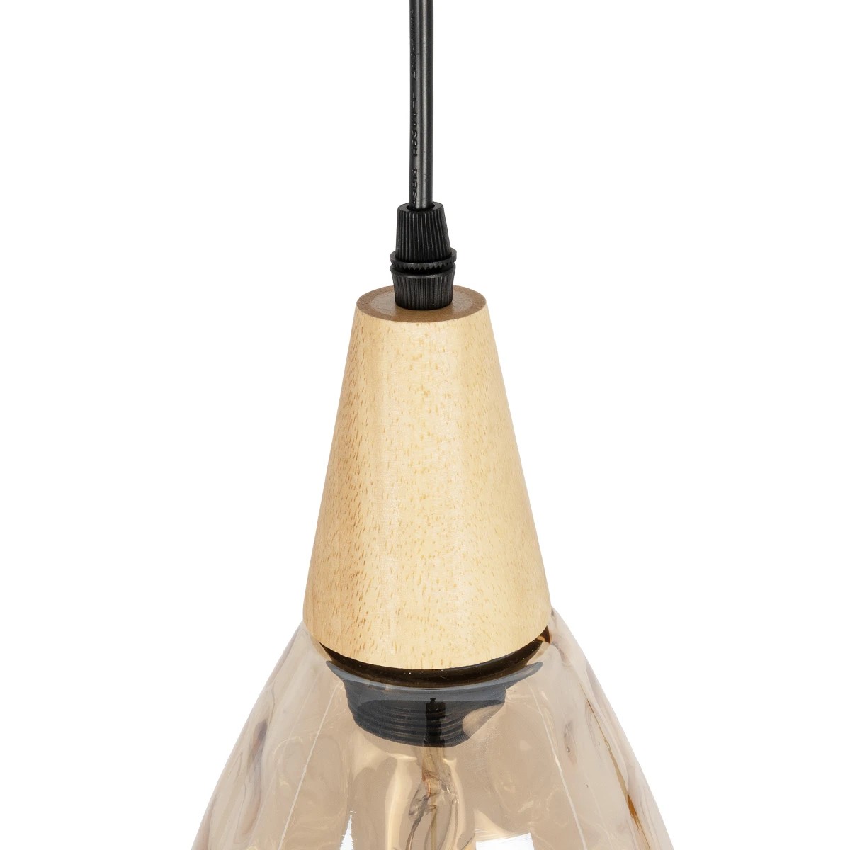 LEDTM® NOAH 999-0185 Μοντέρνο Κρεμαστό Φωτιστικό Οροφής με Ντουί 1 x E27 AC 220-240V IP20 - Μελί & Μπεζ - Μ16 x Π16 x Υ32cm - Image 7