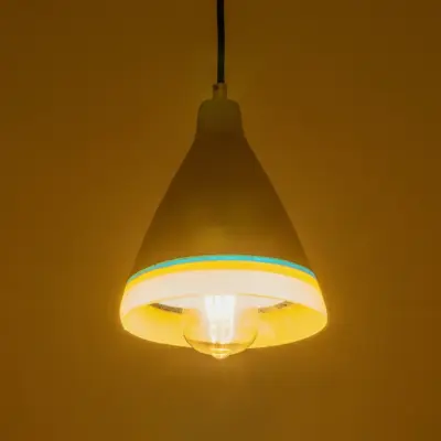 Alternative view of LEDTM® BEVIN 999-0219 Μοντέρνο Κρεμαστό Φωτιστικό Οροφής με Ντουί 1 x E27 AC 220-240V IP20 - Πολύχρωμο - Μ17 x Π17 x Υ21,5cm