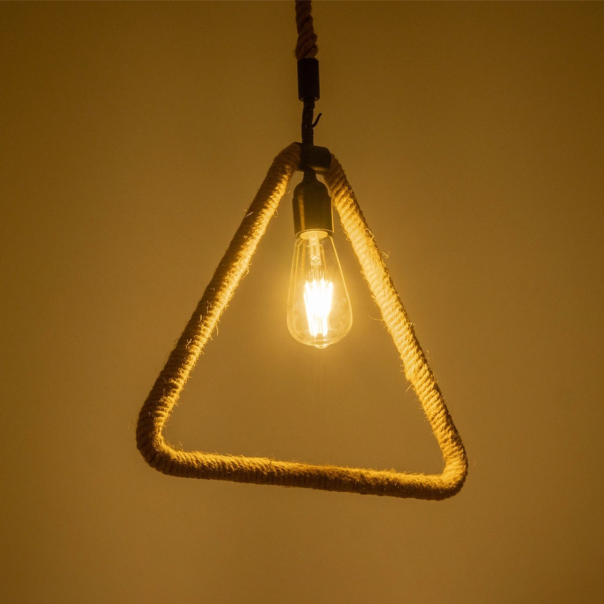 LEDTM® MALVERN 999-0235 Vintage Κρεμαστό Φωτιστικό Οροφής με Ντουί 1 x E27 AC 220-240V IP20 - Μαύρο & Μπεζ - Μ38 x Π4 x Υ42.5cm - Image 2