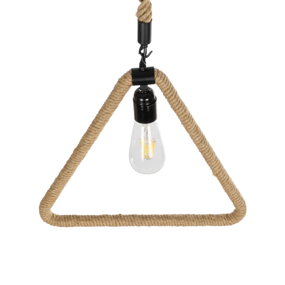 LEDTM® MALVERN 999-0235 Vintage Κρεμαστό Φωτιστικό Οροφής με Ντουί 1 x E27 AC 220-240V IP20 - Μαύρο & Μπεζ - Μ38 x Π4 x Υ42.5cm - Image 6