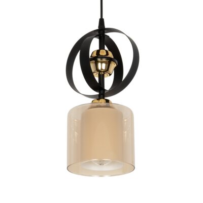 LEDTM® ZENIA 201-0134 Vintage Κρεμαστό Φωτιστικό Οροφής με Ντουί 1 x E27 AC 220-240V IP20 - Μαύρο - Μ16 x Π16 x Υ70cm