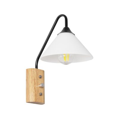 LEDTM® ALESSIA 999-0177 Μοντέρνο Φωτιστικό Τοίχου - Απλίκα με Ντουί 1 x E27 AC 220-240V IP20 - Μπεζ & Μαύρο - Μ18 x Π26 x Υ29cm