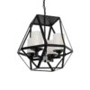 LEDTM® DASTAR 999-0091 Vintage Κρεμαστό Φωτιστικό Οροφής με Ντουί 4 x E27 AC 220-240V IP20 - Μαύρο & Λευκό - Μ42 x Π42 x Υ43cm