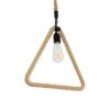 LEDTM® MALVERN 999-0235 Vintage Κρεμαστό Φωτιστικό Οροφής με Ντουί 1 x E27 AC 220-240V IP20 - Μαύρο & Μπεζ - Μ38 x Π4 x Υ42.5cm