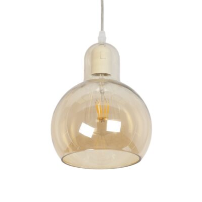 LEDTM® LUCREZIA 999-0143 Μοντέρνο Κρεμαστό Φωτιστικό Οροφής με Ντουί 1 x E27 AC 220-240V IP20 - Μελί - Μ18 x Π18 x Υ24cm