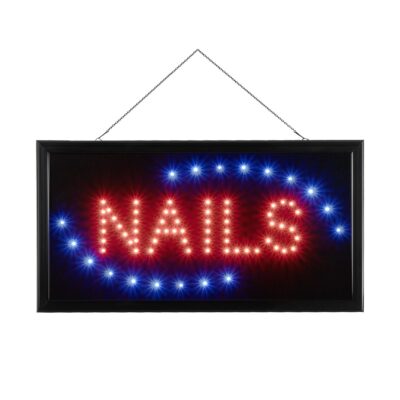 Alternative view of LEDTM® SIGN 75692 Διακοσμητικό Φωτιστικό Τοίχου Ένδειξης / Σήμανσης "NAILS" LED 5W 150lm 35° AC 220-240V IP20 Πολύχρωμο - Μαύρο - Μ48 x Π2 x Υ25cm - 2 Χρόνια Εγγύηση