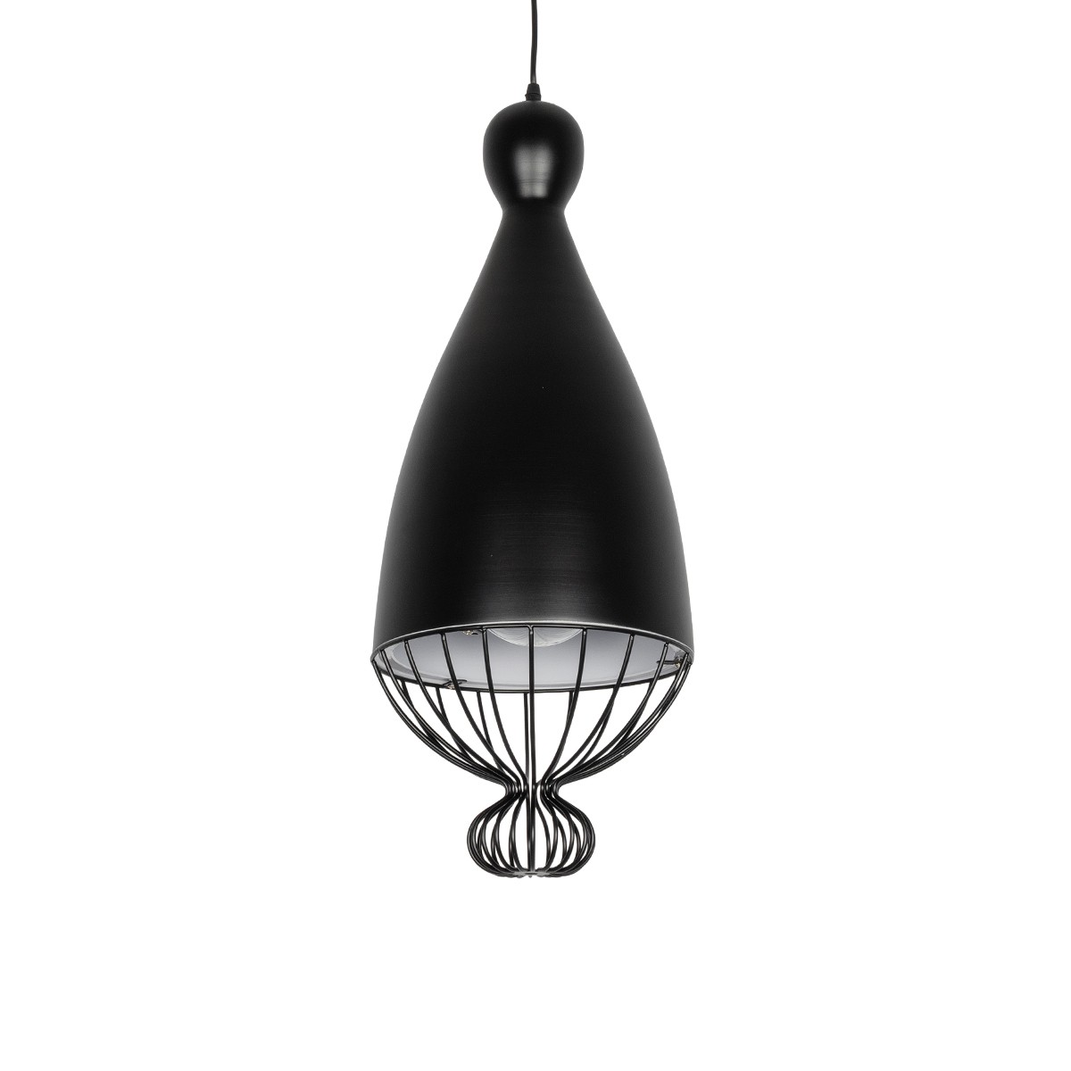 LEDTM® SOBRINO 999-0110 Vintage Κρεμαστό Φωτιστικό Οροφής με Ντουί 1 x E27 AC 220-240V IP20 - Μαύρο - Μ26 x Π26 x Υ70cm