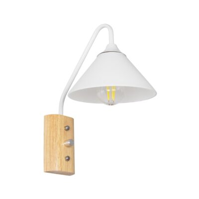 LEDTM® ALESSIA 999-0178 Μοντέρνο Φωτιστικό Τοίχου - Απλίκα με Ντουί 1 x E27 AC 220-240V IP20 - Μπεζ & Λευκό - Μ18 x Π26 x Υ29cm