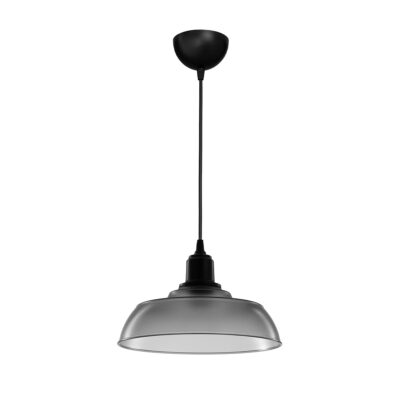 Alternative view of LEDTM® LOAN 203-0287 Μοντέρνο Κρεμαστό Φωτιστικό Οροφής με Ντουί 1 x E27 AC 220-240V IP20 - Γκρι Δίαφανο - Μ25.5 x Π25.5 x Υ17cm