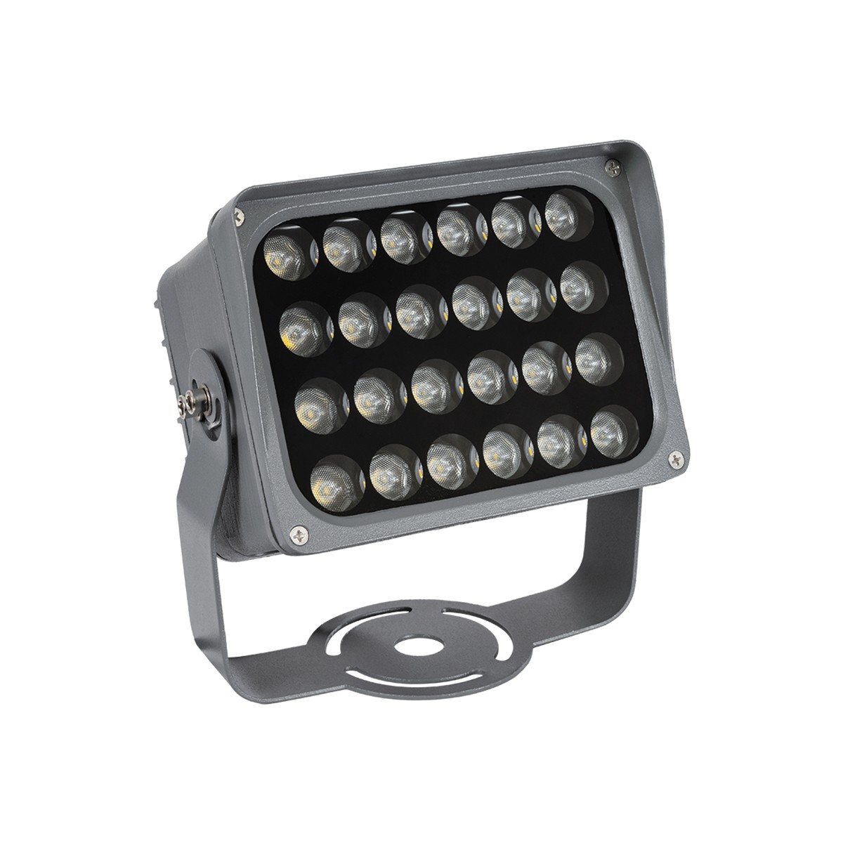 LEDTM® FLOODXENA 90130 Προβολέας Σποτ Wall Washer LED 24W 2880lm 10° AC 220-240V Αδιάβροχο IP65 Ψυχρό Λευκό 6000K - Bridgelux SMD Chip - Γκρι Ανθρακί - Μ18 x Π13.5 x Υ18cm - 3 Χρόνια Εγγύηση - Image 2
