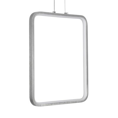 LEDTM® NEROBA 61304 Μοντέρνο Κρεμαστό Φωτιστικό Οροφής LED 18W 1980lm 360° AC 220-240V IP20 Ρυθμιζόμενο Λευκό CCT με On/Off 2700K/4500K/6000K - Lumileds SMD Chip - Νίκελ Βούρτσας - Μ29 x Π2 x Υ36cm - 3 Χρόνια Εγγύηση