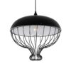 LEDTM® SOBRINO 999-0112 Vintage Κρεμαστό Φωτιστικό Οροφής με Ντουί 1 x E27 AC 220-240V IP20 - Μαύρο - Μ45 x Π45 x Υ45cm