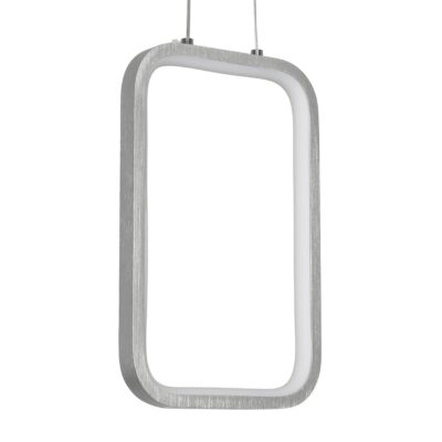 LEDTM® DEROBA 61300 Μοντέρνο Κρεμαστό Φωτιστικό Οροφής LED 12W 1320lm 360° AC 220-240V IP20 Ρυθμιζόμενο Λευκό CCT με On/Off 2700K/4500K/6000K - Lumileds SMD Chip - Νίκελ Βούρτσας - Μ16 x Π1.6 x Υ25.5cm - 3 Χρόνια Εγγύηση