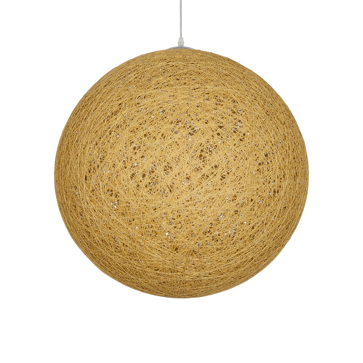 LEDTM® OCEANA 999-0155 Boho Κρεμαστό Φωτιστικό Οροφής με Ντουί 1 x E27 AC 220-240V IP20 - Μπεζ & Χρυσό - Μ60 x Π60 x Υ60cm