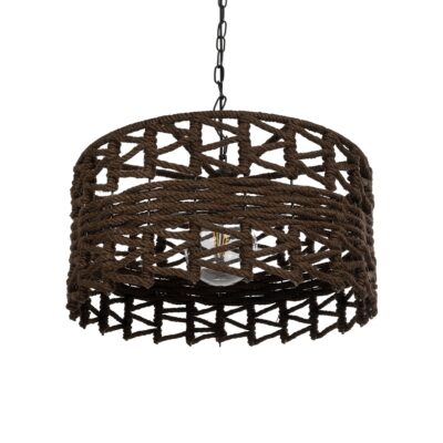 LEDTM® VERA 999-0069 Boho Κρεμαστό Φωτιστικό Οροφής με Ντουί 1 x E27 AC 220-240V IP20 - Καφέ - Μ50 x Π50 x Υ25cm
