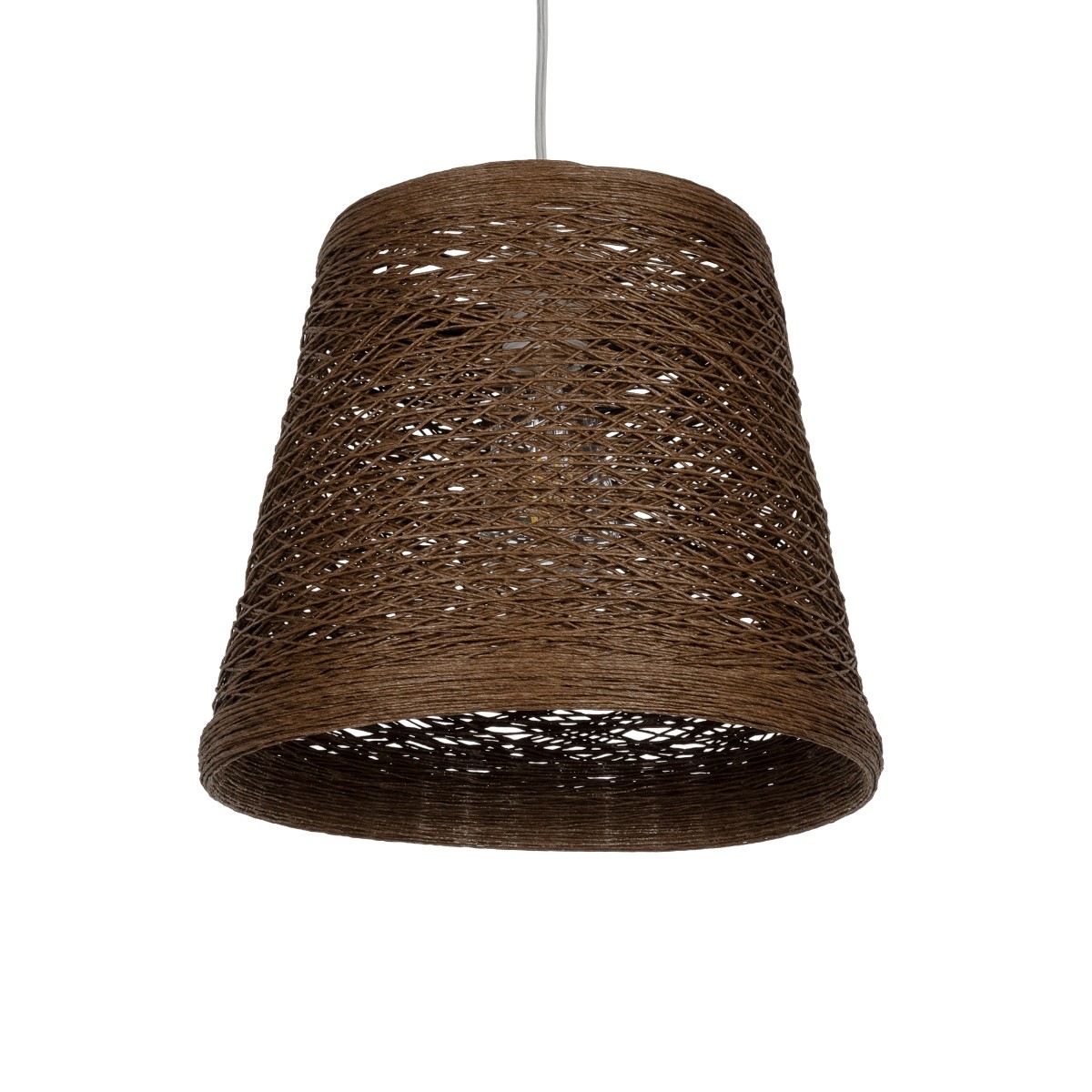 LEDTM® PLAYROOM 999-0145 Vintage Κρεμαστό Φωτιστικό Οροφής με Ντουί 1 x E27 AC 220-240V IP20 - Καφέ - Μ30 x Π30 x Υ30cm