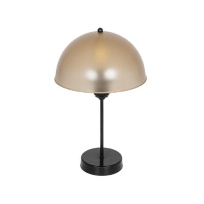 LEDTM® GAZETA 203-0297 Μοντέρνο Επιτραπέζιο Φωτιστικό Πορτατίφ με Ντουί 1 x E27 AC 220-240V IP20 - Μαύρο & Καφέ - Μ25 x Π25 x Υ39cm
