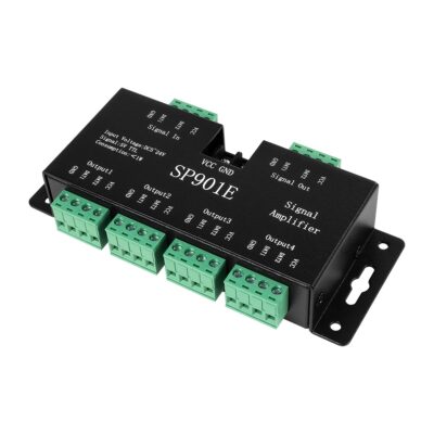 Alternative view of LEDTM® RGBCONTROLLER 73446 LED Digital RGB Ενισχυτής Σήματος SP901E LED Pixel WS2812B WS2811 SPI Signal Amplifier Repeater 10000 IC Professional Series 5-24V 288W - IP20 - Μ7 x Π14 x Υ3cm - 1 Χρόνος Εγγύηση