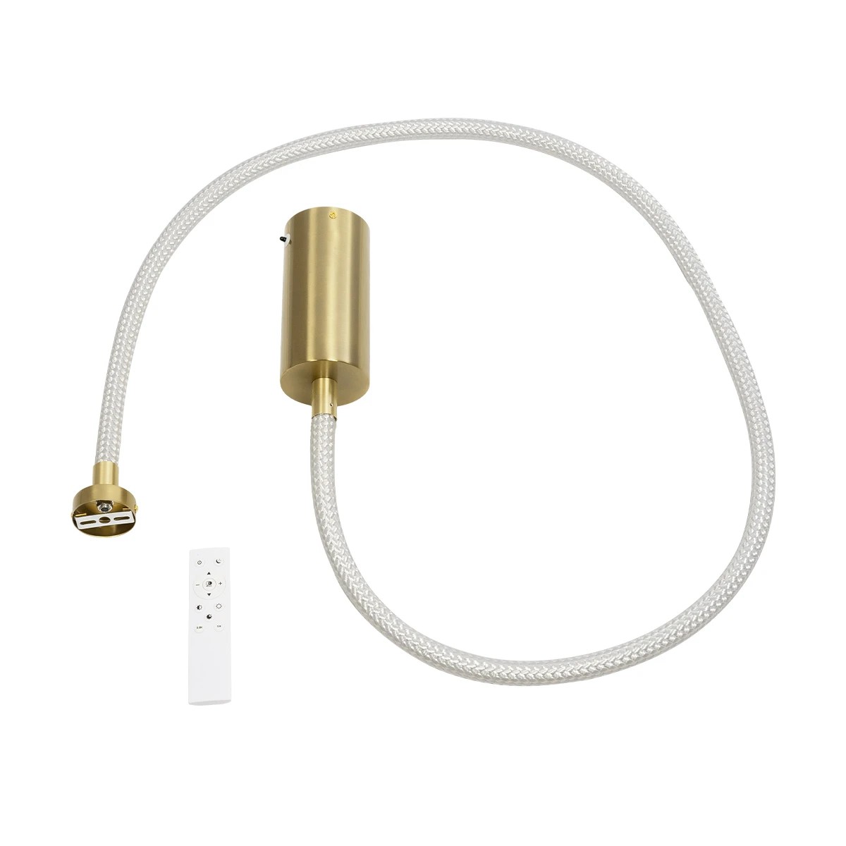 kelvo® GLOW KLV-101-0155-V2 Φωτιστικό Οροφής / Απλίκα LED 27W 2700lm 360° AC 220-240V IP20 Ρυθμιζόμενο Λευκό CCT με Χειριστήριο από 2700K έως 6000K Dimmable - Lumileds SMD Chip - Χρυσό Πλατίνα - Μ90 x Π9 x Υ95cm - 3 Χρόνια Εγγύηση - Image 10