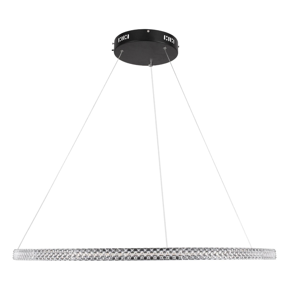 kelvo® DIAMOND KLV-101-0231 Κρεμαστό Φωτιστικό Οροφής LED 67W 6700lm 180° AC 220-240V IP20 Ρυθμιζόμενο Λευκό CCT με Χειριστήριο από 2700K έως 6000K Dimmable - Lumileds SMD Chip - Μαύρο Ματ - Μ80 x Π80 x Υ3cm - 3 Χρόνια Εγγύηση - Image 4