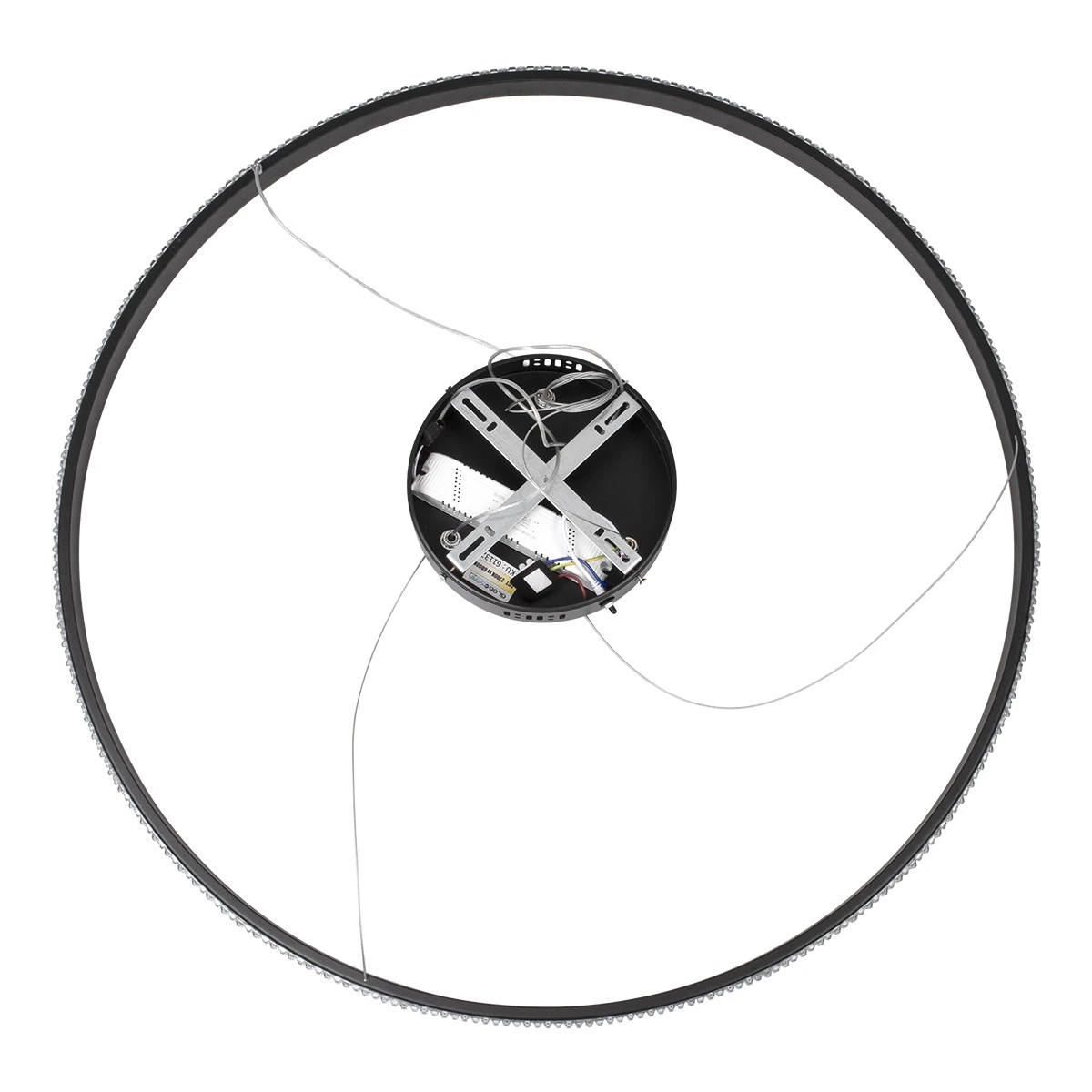 kelvo® DIAMOND KLV-101-0231 Κρεμαστό Φωτιστικό Οροφής LED 67W 6700lm 180° AC 220-240V IP20 Ρυθμιζόμενο Λευκό CCT με Χειριστήριο από 2700K έως 6000K Dimmable - Lumileds SMD Chip - Μαύρο Ματ - Μ80 x Π80 x Υ3cm - 3 Χρόνια Εγγύηση - Image 8