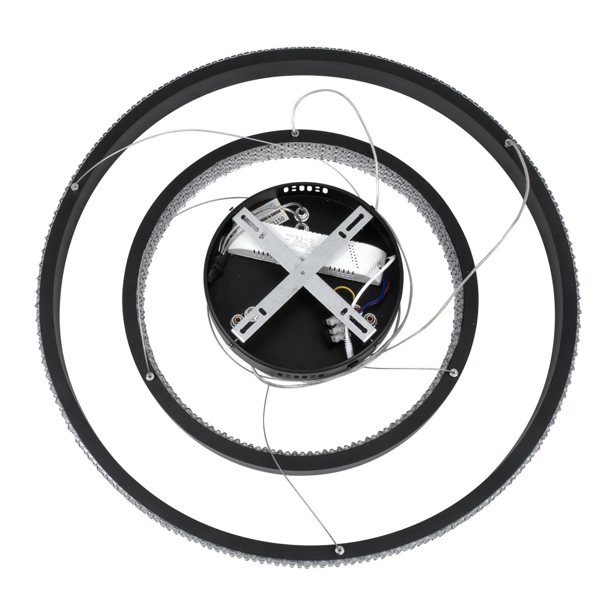 kelvo® DIAMOND KLV-101-0235-V2 Κρεμαστό Φωτιστικό Οροφής LED 75W 7500lm 360° AC 220-240V IP20 Ρυθμιζόμενο Λευκό CCT με Χειριστήριο από 2700K έως 6000K Dimmable - Lumileds SMD Chip - Μαύρο Ματ - Μ60 x Π60 x Υ40cm - 3 Χρόνια Εγγύηση - Image 10