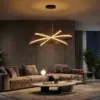 kelvo® DIAMOND KLV-101-0241-V2 Κρεμαστό Φωτιστικό Οροφής LED 150W 15000lm 180° AC 220-240V IP20 Ρυθμιζόμενο Λευκό CCT με Χειριστήριο από 2700K έως 6000K Dimmable - Lumileds SMD Chip - Μαύρο Ματ - Μ100 x Π100 x Υ100cm - 3 Χρόνια Εγγύηση