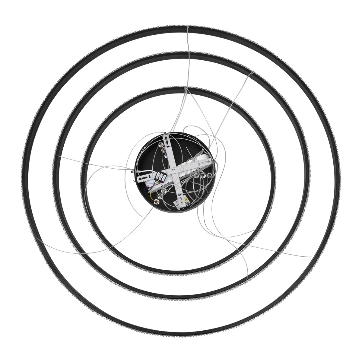 kelvo® DIAMOND KLV-101-0241-V2 Κρεμαστό Φωτιστικό Οροφής LED 150W 15000lm 180° AC 220-240V IP20 Ρυθμιζόμενο Λευκό CCT με Χειριστήριο από 2700K έως 6000K Dimmable - Lumileds SMD Chip - Μαύρο Ματ - Μ100 x Π100 x Υ100cm - 3 Χρόνια Εγγύηση - Image 10