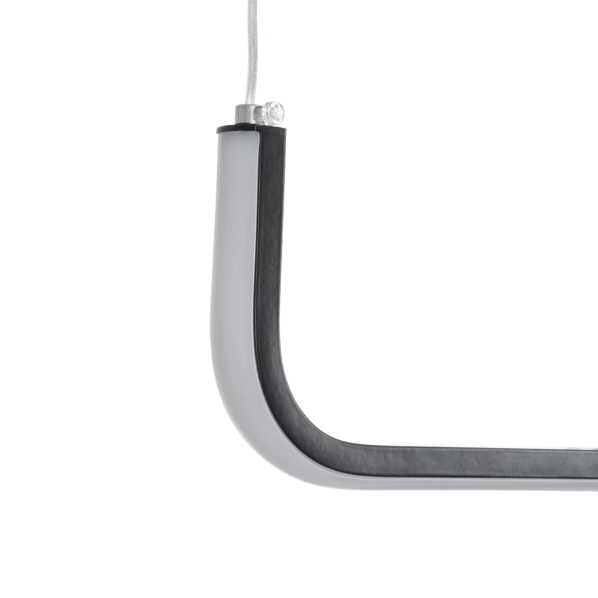 kelvo® LINARIA KLV-101-0255 Κρεμαστό Φωτιστικό Οροφής LED 36W 3600lm 180° AC 220-240V IP20 Ρυθμιζόμενο Λευκό CCT με Χειριστήριο από 2700K έως 6000K Dimmable - Lumileds SMD Chip - Μαύρο Ματ - Μ120 x Π2 x Υ10cm - 3 Χρόνια Εγγύηση - Image 4
