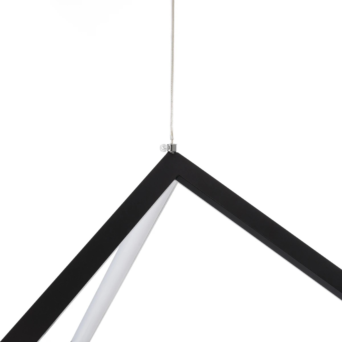 kelvo® KIBOO KLV-101-0261 Κρεμαστό Φωτιστικό Οροφής LED 36W 3600lm 360° AC 220-240V IP20 Ρυθμιζόμενο Λευκό CCT με Χειριστήριο από 2700K έως 6000K Dimmable - Lumileds SMD Chip - Μαύρο Ματ - Μ40 x Π40 x Υ40cm - 3 Χρόνια Εγγύηση - Image 7