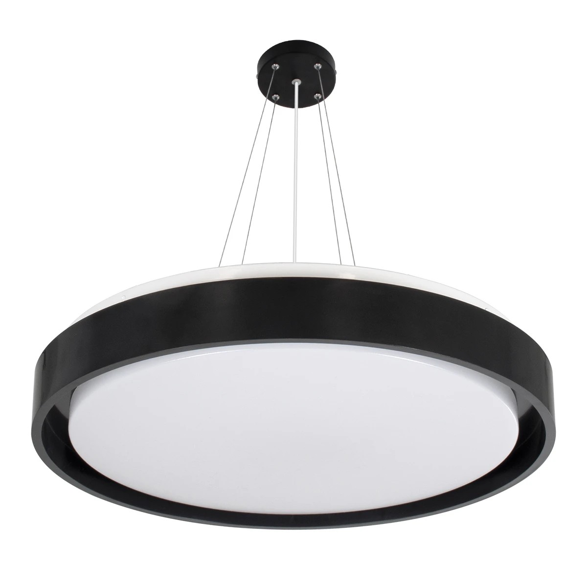 kelvo® BARCHETTA KLV-101-0265 Κρεμαστό Φωτιστικό Οροφής LED 72W 7200lm 120° AC 220-240V IP20 Ρυθμιζόμενο Λευκό CCT με Χειριστήριο από 2700K έως 6000K Dimmable - Lumileds SMD Chip - Μαύρο Ματ - Μ48 x Π48 x Υ8.2cm - 3 Χρόνια Εγγύηση - Image 3