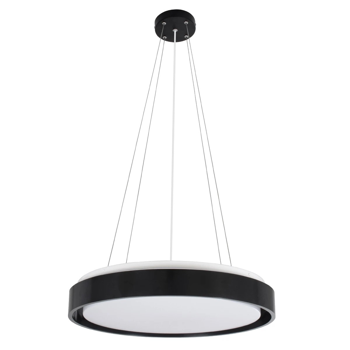 kelvo® BARCHETTA KLV-101-0265 Κρεμαστό Φωτιστικό Οροφής LED 72W 7200lm 120° AC 220-240V IP20 Ρυθμιζόμενο Λευκό CCT με Χειριστήριο από 2700K έως 6000K Dimmable - Lumileds SMD Chip - Μαύρο Ματ - Μ48 x Π48 x Υ8.2cm - 3 Χρόνια Εγγύηση - Image 4