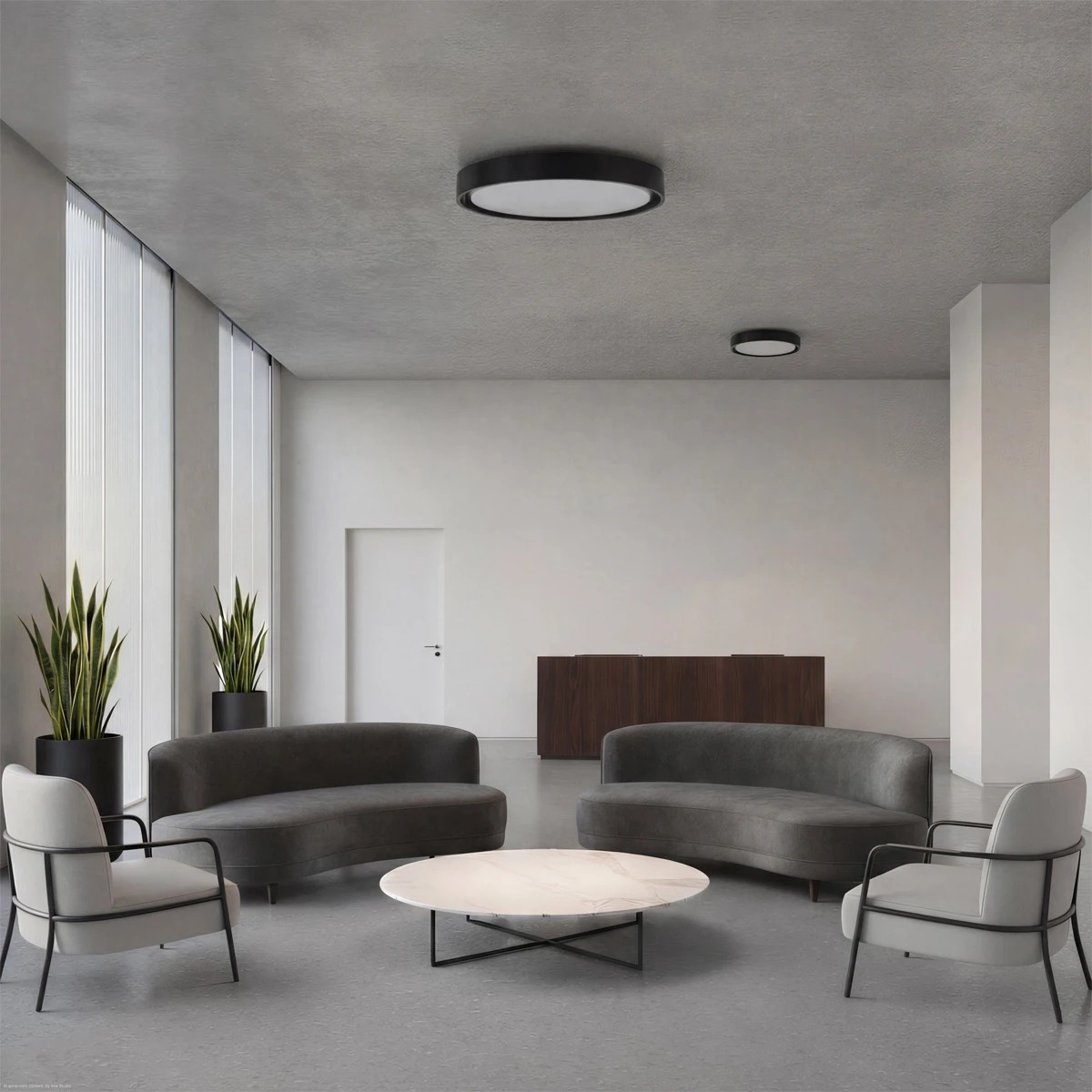 kelvo® BARCHETTA KLV-101-0265-V2 Φωτιστικό Οροφής LED 72W 7200lm 120° AC 220-240V IP20 Ρυθμιζόμενο Λευκό CCT με Χειριστήριο από 2700K έως 6000K Dimmable - Lumileds SMD Chip - Μαύρο Ματ - Μ48 x Π48 x Υ8.2cm - 3 Χρόνια Εγγύηση - Image 2