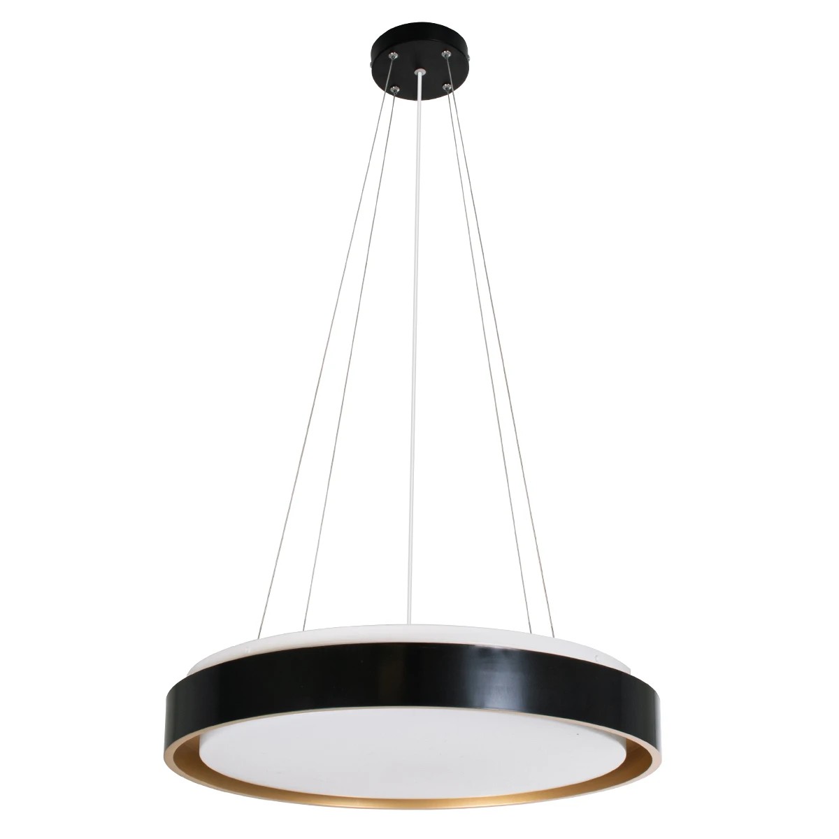 kelvo® BARCHETTA KLV-101-0266 Κρεμαστό Φωτιστικό Οροφής LED 72W 7200lm 120° AC 220-240V IP20 Ρυθμιζόμενο Λευκό CCT με Χειριστήριο από 2700K έως 6000K Dimmable - Lumileds SMD Chip - Μαύρο & Σαμπανιζέ Χρυσό Ματ - Μ48 x Π48 x Υ8.2cm - 3 Χρόνια Εγγύηση - Image 4