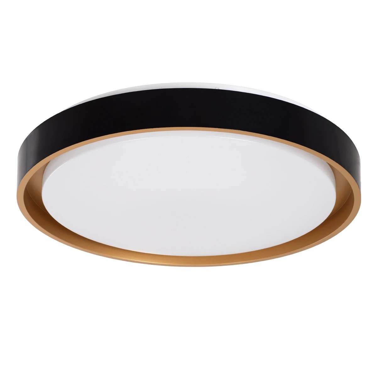 kelvo® BARCHETTA KLV-101-0266-V2 Φωτιστικό Οροφής LED 72W 7200lm 120° AC 220-240V IP20 Ρυθμιζόμενο Λευκό CCT με Χειριστήριο από 2700K έως 6000K Dimmable - Lumileds SMD Chip - Μαύρο & Σαμπανιζέ Χρυσό Ματ - Μ48 x Π48 x Υ8.2cm - 3 Χρόνια Εγγύηση - Image 3
