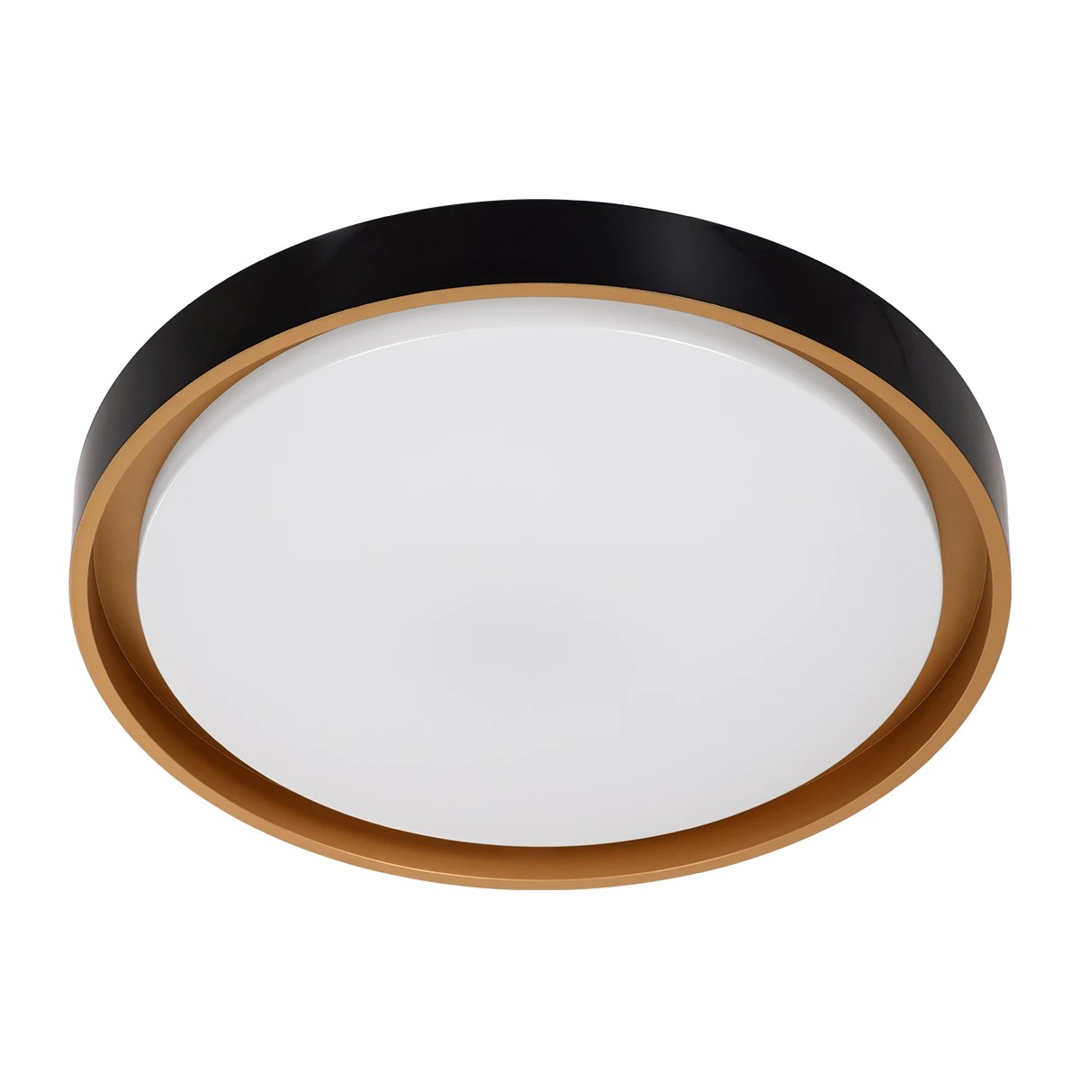 kelvo® BARCHETTA KLV-101-0266-V2 Φωτιστικό Οροφής LED 72W 7200lm 120° AC 220-240V IP20 Ρυθμιζόμενο Λευκό CCT με Χειριστήριο από 2700K έως 6000K Dimmable - Lumileds SMD Chip - Μαύρο & Σαμπανιζέ Χρυσό Ματ - Μ48 x Π48 x Υ8.2cm - 3 Χρόνια Εγγύηση - Image 4