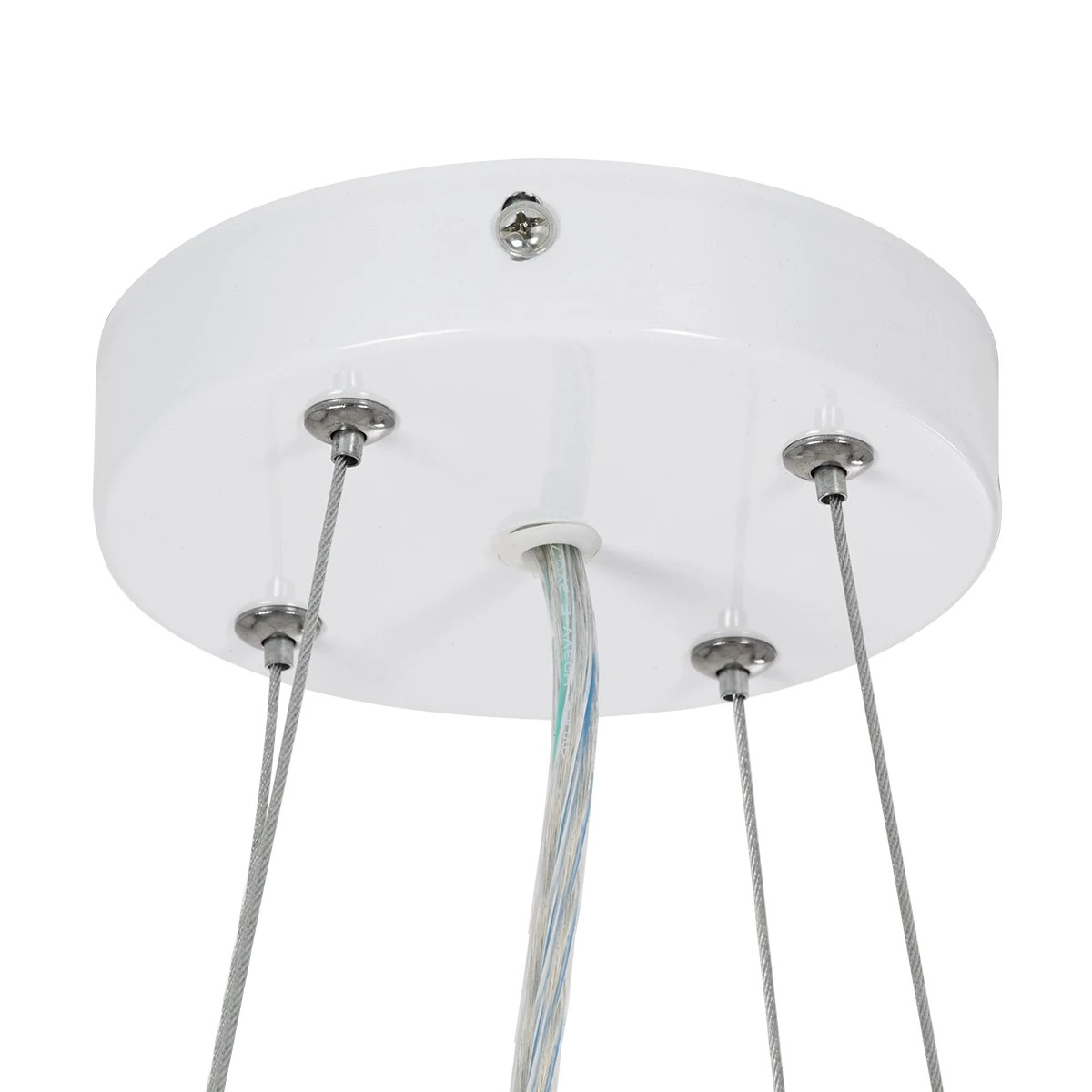 kelvo® BARCHETTA KLV-101-0267 Κρεμαστό Φωτιστικό Οροφής LED 72W 7200lm 120° AC 220-240V IP20 Ρυθμιζόμενο Λευκό CCT με Χειριστήριο από 2700K έως 6000K Dimmable - Lumileds SMD Chip - Λευκό & Σαμπανιζέ Χρυσό Ματ - Μ48 x Π48 x Υ8.2cm - 3 Χρόνια Εγγύηση - Image 12