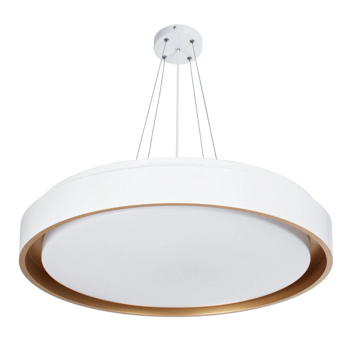 kelvo® BARCHETTA KLV-101-0267 Κρεμαστό Φωτιστικό Οροφής LED 72W 7200lm 120° AC 220-240V IP20 Ρυθμιζόμενο Λευκό CCT με Χειριστήριο από 2700K έως 6000K Dimmable - Lumileds SMD Chip - Λευκό & Σαμπανιζέ Χρυσό Ματ - Μ48 x Π48 x Υ8.2cm - 3 Χρόνια Εγγύηση - Image 3