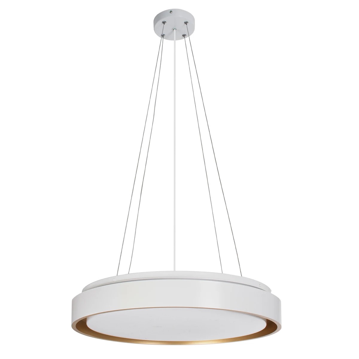 kelvo® BARCHETTA KLV-101-0267 Κρεμαστό Φωτιστικό Οροφής LED 72W 7200lm 120° AC 220-240V IP20 Ρυθμιζόμενο Λευκό CCT με Χειριστήριο από 2700K έως 6000K Dimmable - Lumileds SMD Chip - Λευκό & Σαμπανιζέ Χρυσό Ματ - Μ48 x Π48 x Υ8.2cm - 3 Χρόνια Εγγύηση - Image 4