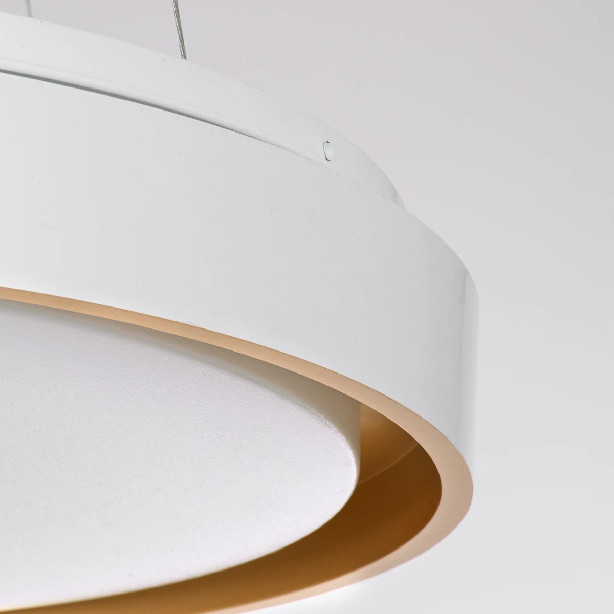 kelvo® BARCHETTA KLV-101-0267 Κρεμαστό Φωτιστικό Οροφής LED 72W 7200lm 120° AC 220-240V IP20 Ρυθμιζόμενο Λευκό CCT με Χειριστήριο από 2700K έως 6000K Dimmable - Lumileds SMD Chip - Λευκό & Σαμπανιζέ Χρυσό Ματ - Μ48 x Π48 x Υ8.2cm - 3 Χρόνια Εγγύηση - Image 7