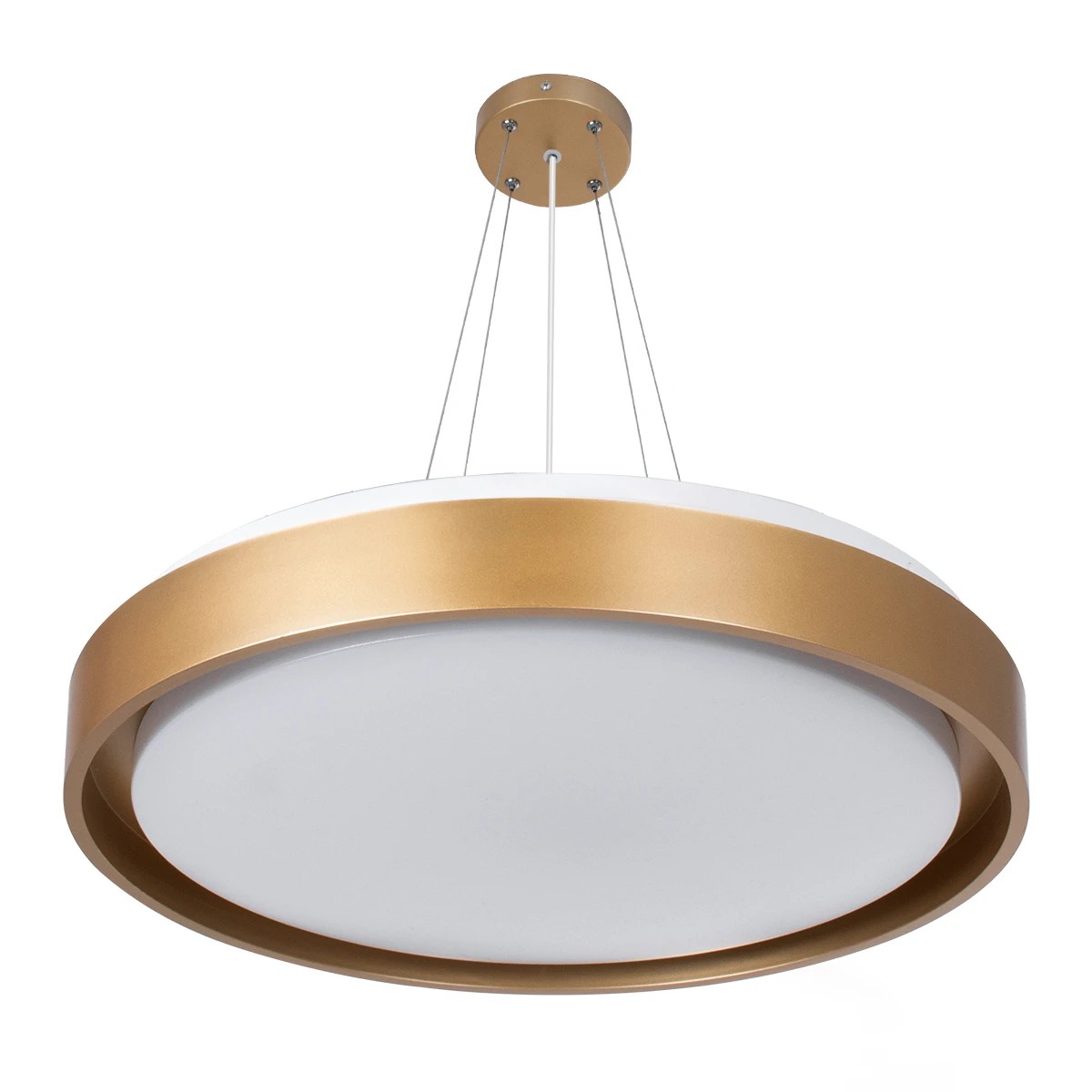 kelvo® BARCHETTA KLV-101-0268 Κρεμαστό Φωτιστικό Οροφής LED 72W 7200lm 120° AC 220-240V IP20 Ρυθμιζόμενο Λευκό CCT με Χειριστήριο από 2700K έως 6000K Dimmable - Lumileds SMD Chip - Σαμπανιζέ Χρυσό Ματ - Μ48 x Π48 x Υ8.2cm - 3 Χρόνια Εγγύηση - Image 3