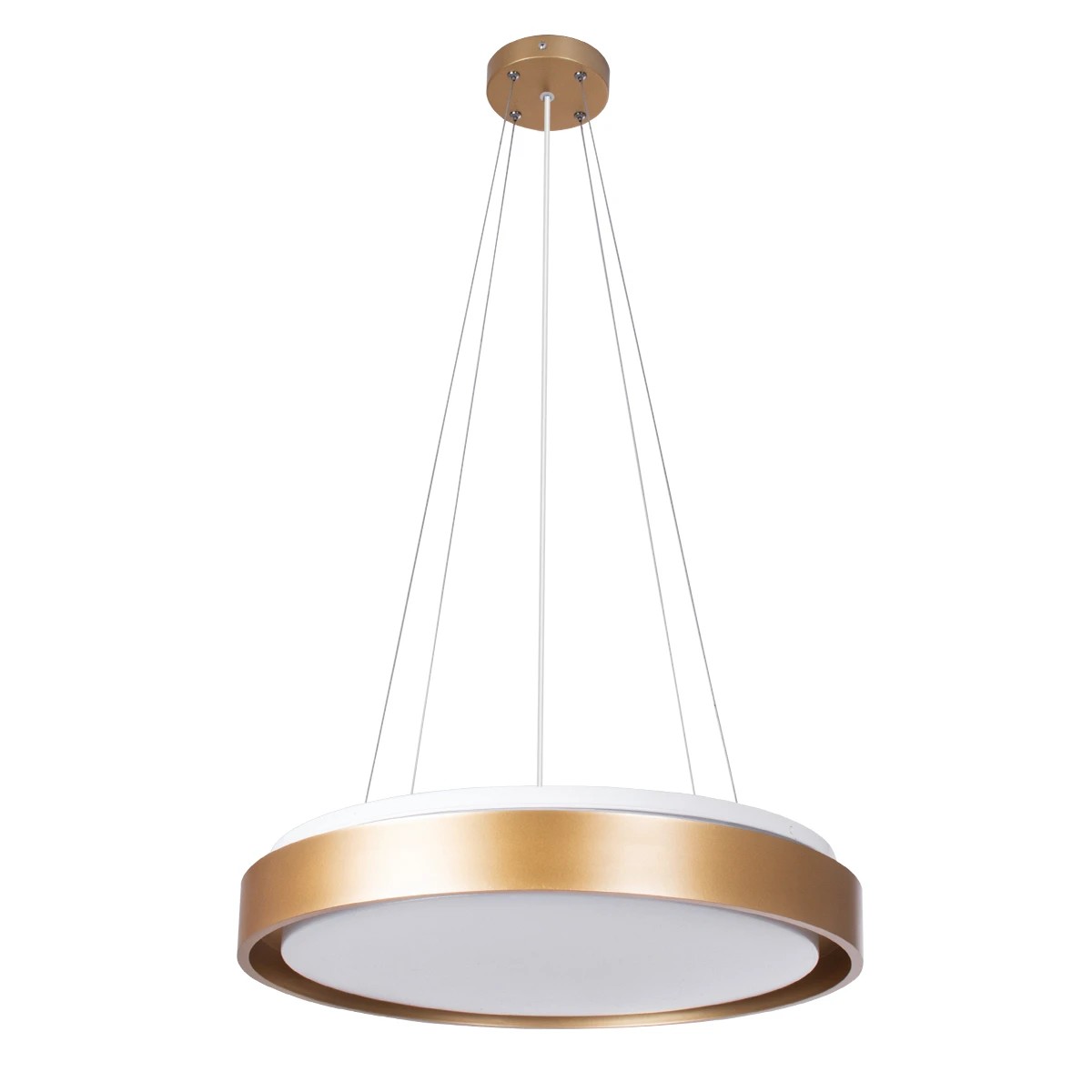 kelvo® BARCHETTA KLV-101-0268 Κρεμαστό Φωτιστικό Οροφής LED 72W 7200lm 120° AC 220-240V IP20 Ρυθμιζόμενο Λευκό CCT με Χειριστήριο από 2700K έως 6000K Dimmable - Lumileds SMD Chip - Σαμπανιζέ Χρυσό Ματ - Μ48 x Π48 x Υ8.2cm - 3 Χρόνια Εγγύηση - Image 4