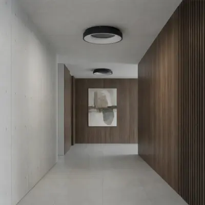 Alternative view of kelvo® SALEM KLV-101-0277 Φωτιστικό Οροφής LED 75W 7500lm 120° AC 220-240V IP20 Ρυθμιζόμενο Λευκό CCT με Χειριστήριο από 2700K έως 6000K Dimmable - Lumileds SMD Chip - Μαύρο Ματ - Μ45 x Π45 x Υ9.5cm - 3 Χρόνια Εγγύηση