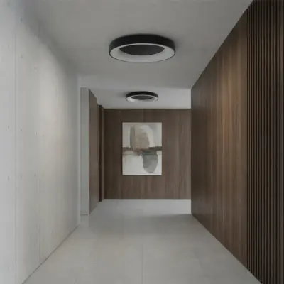 Alternative view of kelvo® SALEM KLV-101-0281 Φωτιστικό Οροφής LED 105W 10500lm 120° AC 220-240V IP20 Ρυθμιζόμενο Λευκό CCT με Χειριστήριο από 2700K έως 6000K Dimmable - Lumileds SMD Chip - Μαύρο Ματ - Μ60 x Π60 x Υ9.5cm - 3 Χρόνια Εγγύηση
