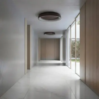 Alternative view of kelvo® SALEM KLV-101-0284 Φωτιστικό Οροφής LED 105W 10500lm 120° AC 220-240V IP20 Ρυθμιζόμενο Λευκό CCT με Χειριστήριο από 2700K έως 6000K Dimmable - Lumileds SMD Chip - Καφέ Ματ - Μ60 x Π60 x Υ9.5cm - 3 Χρόνια Εγγύηση