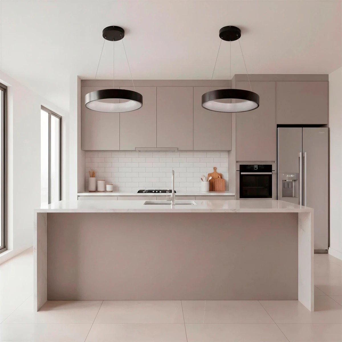 kelvo® SALEM KLV-101-0285 Κρεμαστό Φωτιστικό Οροφής LED 75W 7500lm 120° AC 220-240V IP20 Ρυθμιζόμενο Λευκό CCT με Χειριστήριο από 2700K έως 6000K Dimmable - Lumileds SMD Chip - Μαύρο Ματ - Μ45 x Π45 x Υ6cm - 3 Χρόνια Εγγύηση - Image 2